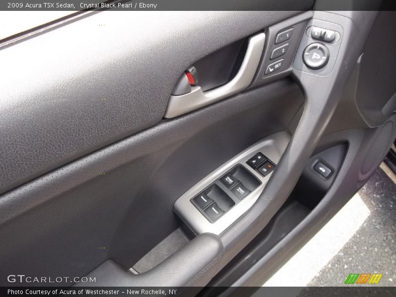 Crystal Black Pearl / Ebony 2009 Acura TSX Sedan