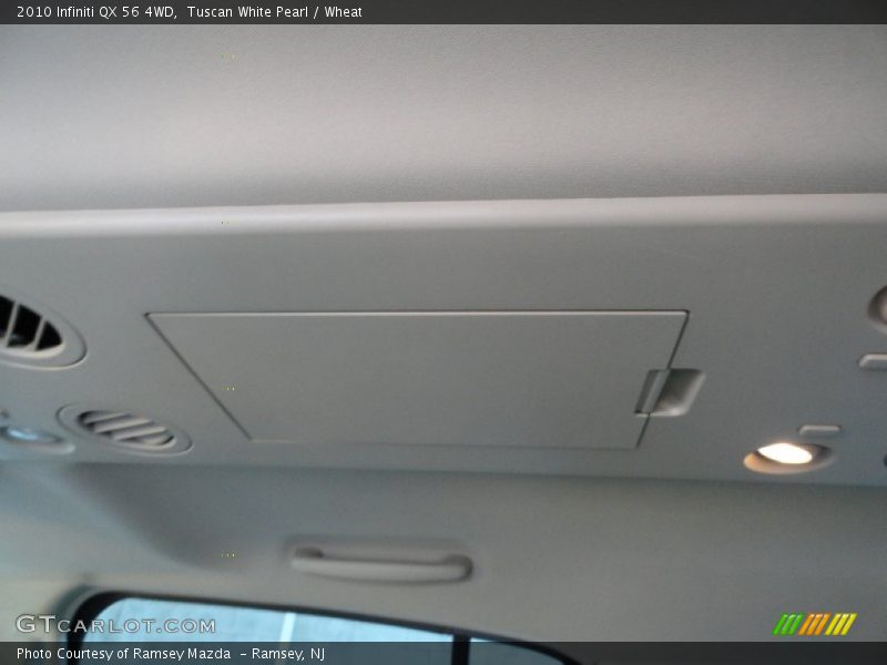 Tuscan White Pearl / Wheat 2010 Infiniti QX 56 4WD