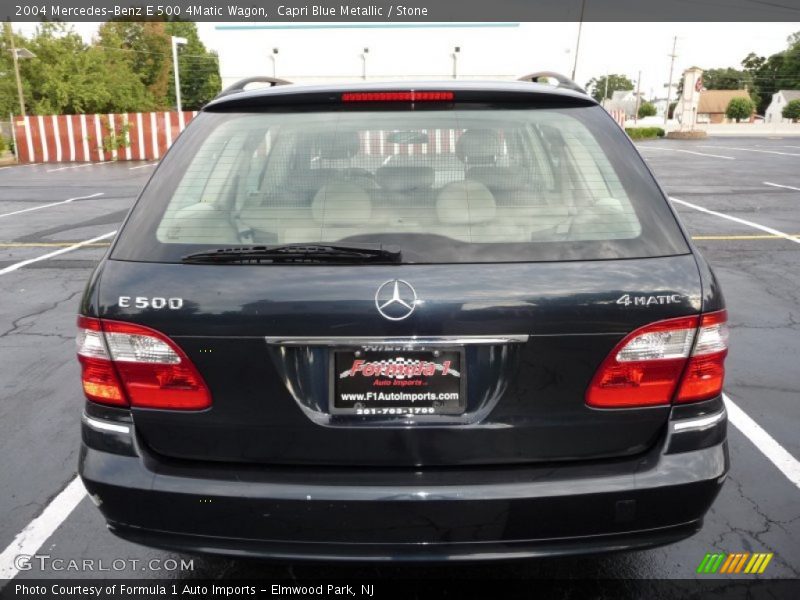 Capri Blue Metallic / Stone 2004 Mercedes-Benz E 500 4Matic Wagon