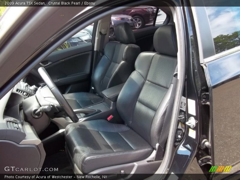 Crystal Black Pearl / Ebony 2009 Acura TSX Sedan