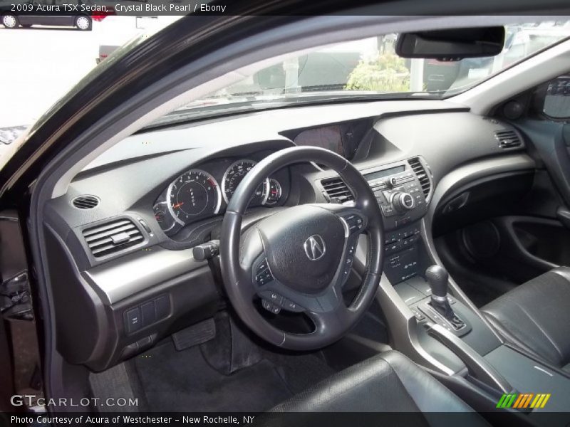 Crystal Black Pearl / Ebony 2009 Acura TSX Sedan