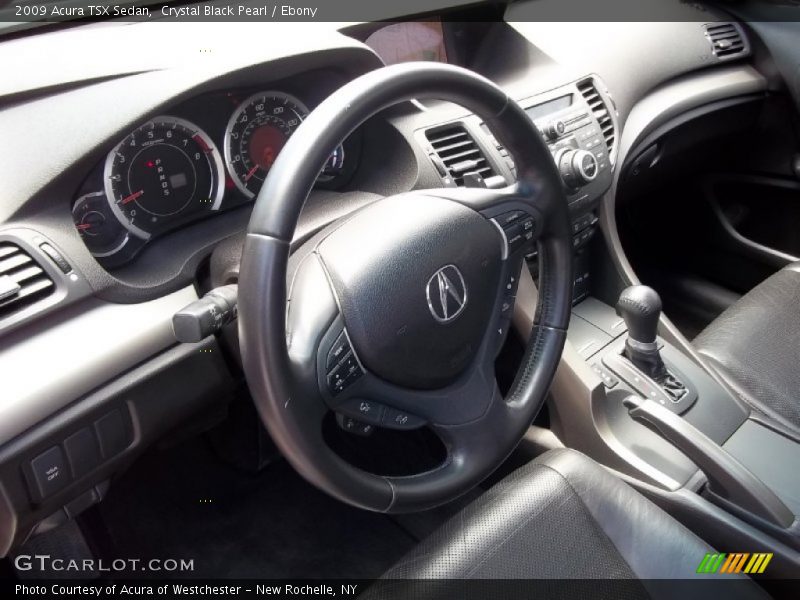 Crystal Black Pearl / Ebony 2009 Acura TSX Sedan