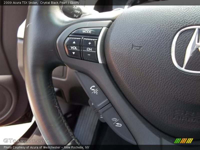 Crystal Black Pearl / Ebony 2009 Acura TSX Sedan
