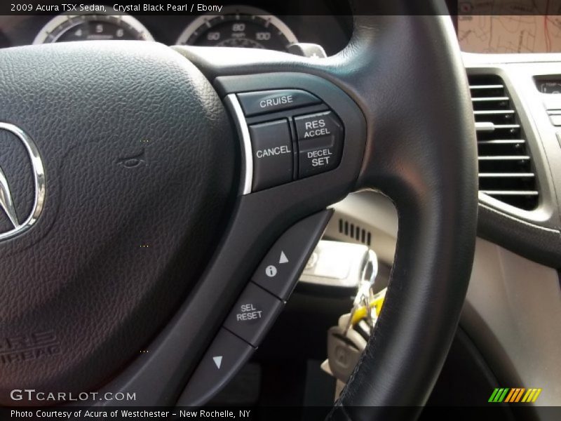 Crystal Black Pearl / Ebony 2009 Acura TSX Sedan