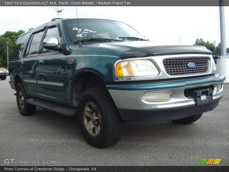 Pacific Green Metallic / Medium Prairie Tan 1997 Ford Expedition XLT 4x4