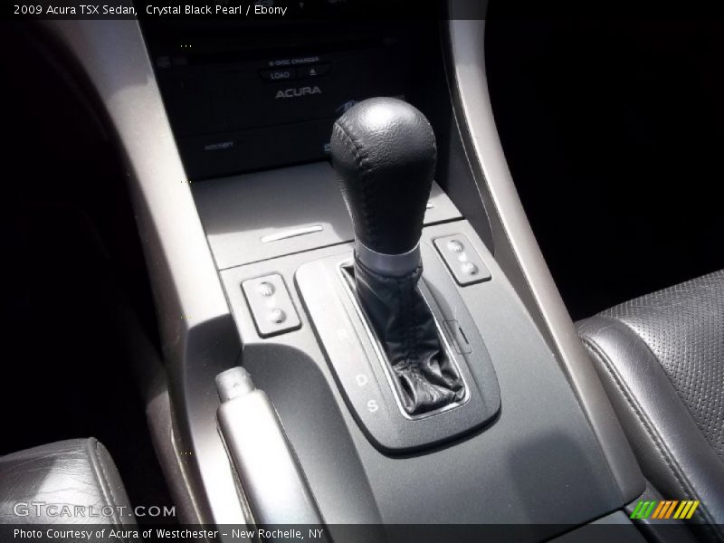 Crystal Black Pearl / Ebony 2009 Acura TSX Sedan