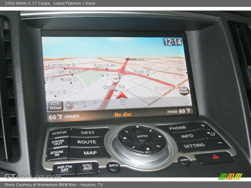 Liquid Platinum / Stone 2009 Infiniti G 37 Coupe