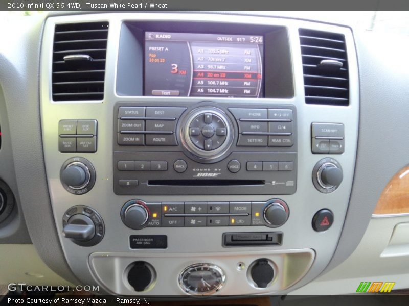 Controls of 2010 QX 56 4WD