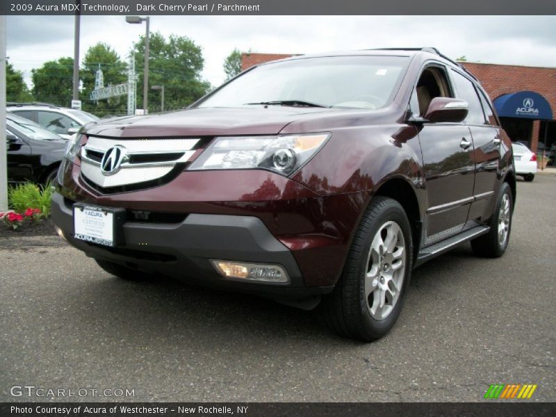Dark Cherry Pearl / Parchment 2009 Acura MDX Technology
