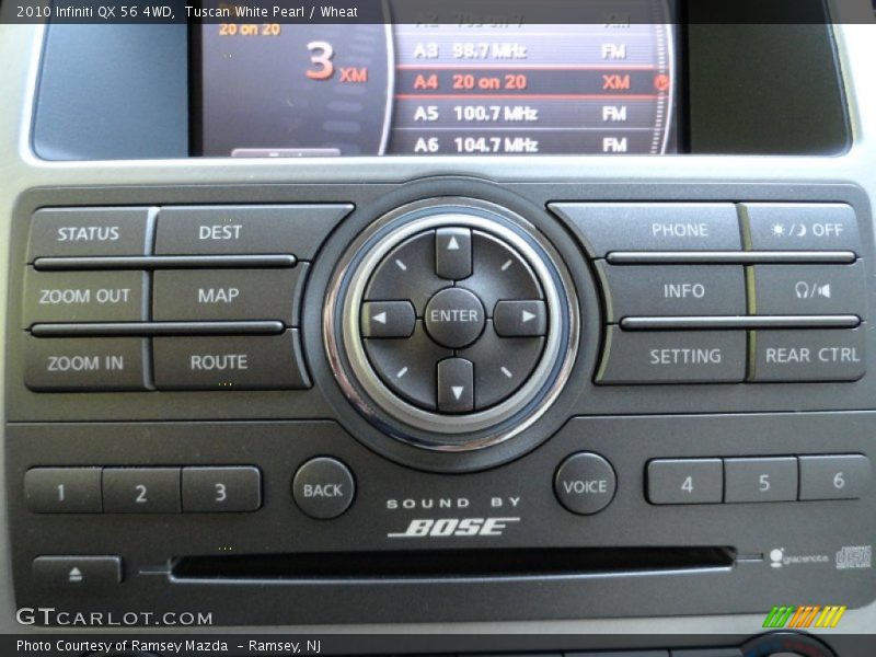 Controls of 2010 QX 56 4WD