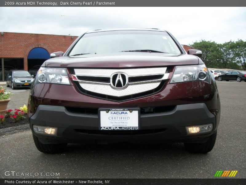 Dark Cherry Pearl / Parchment 2009 Acura MDX Technology