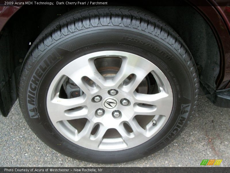 Dark Cherry Pearl / Parchment 2009 Acura MDX Technology