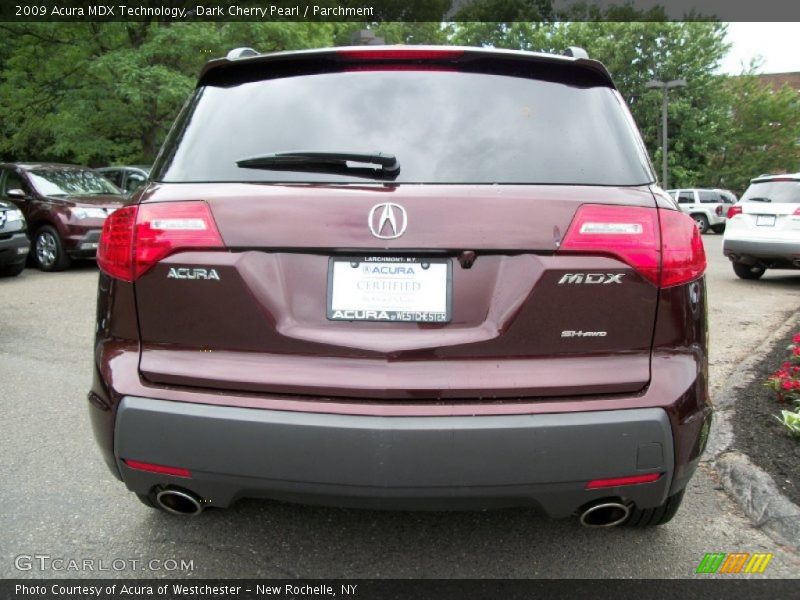 Dark Cherry Pearl / Parchment 2009 Acura MDX Technology