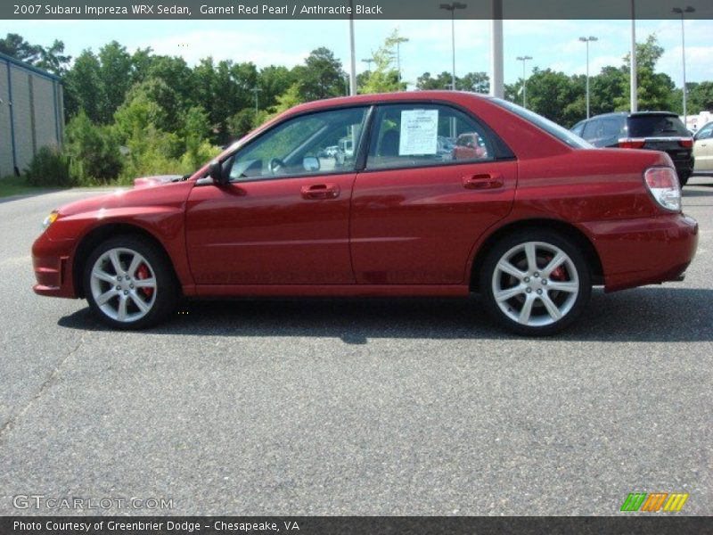  2007 Impreza WRX Sedan Garnet Red Pearl