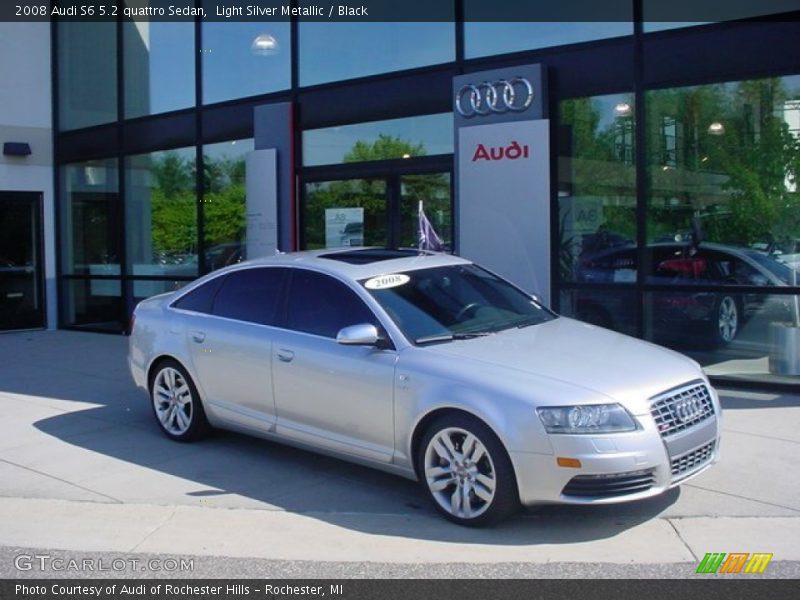 Light Silver Metallic / Black 2008 Audi S6 5.2 quattro Sedan