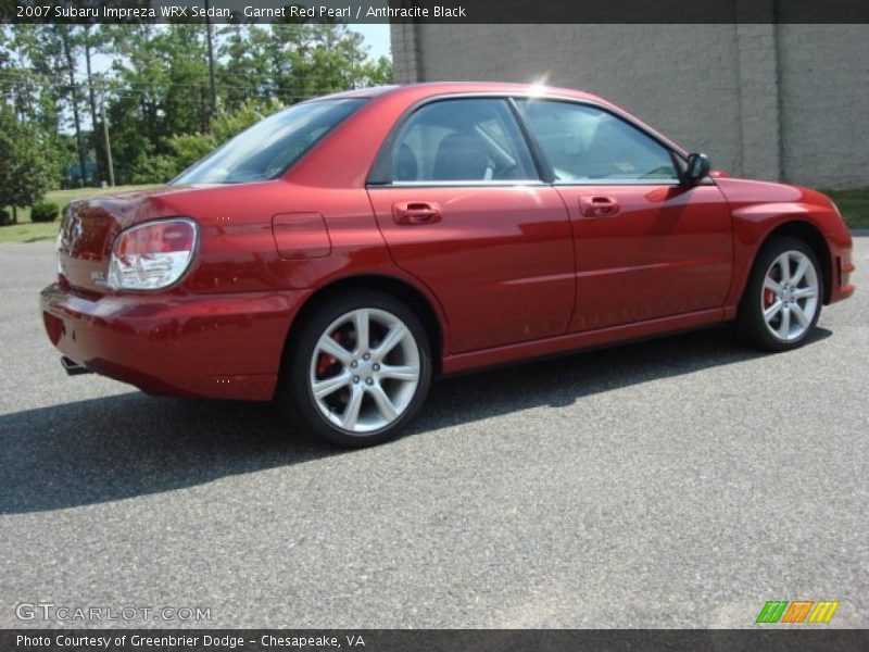 Garnet Red Pearl / Anthracite Black 2007 Subaru Impreza WRX Sedan