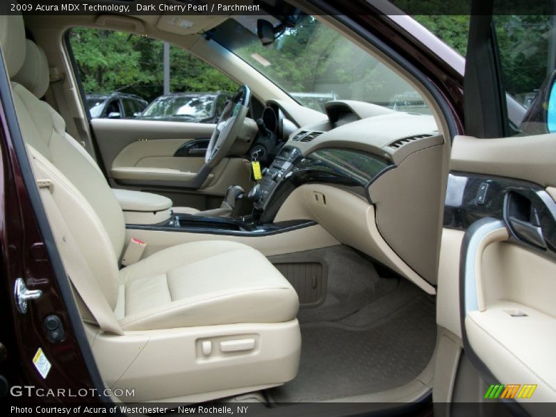 Dark Cherry Pearl / Parchment 2009 Acura MDX Technology