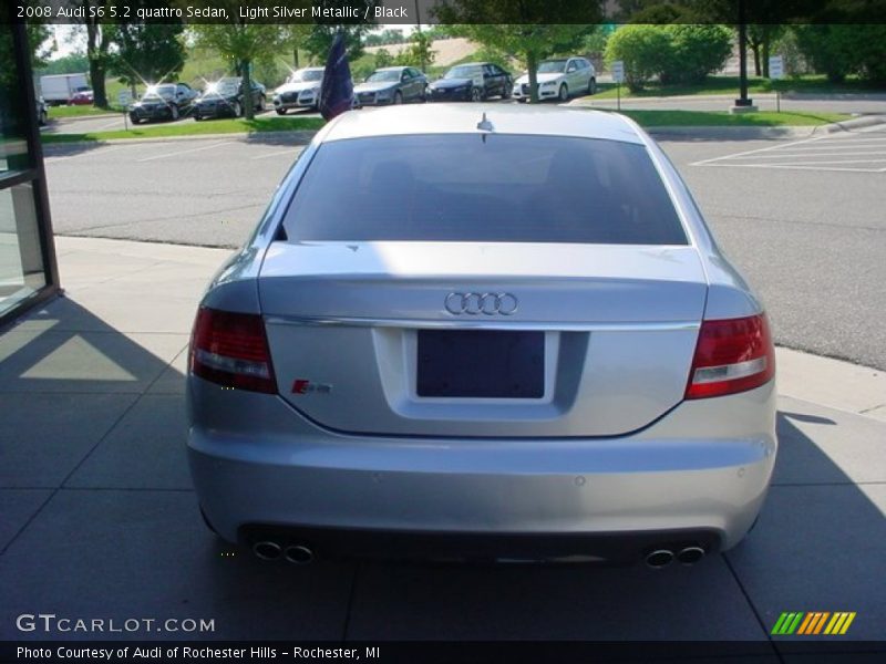 Light Silver Metallic / Black 2008 Audi S6 5.2 quattro Sedan