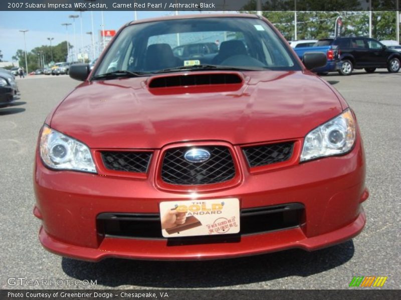 Garnet Red Pearl / Anthracite Black 2007 Subaru Impreza WRX Sedan