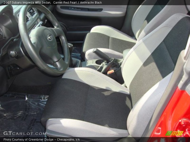  2007 Impreza WRX Sedan Anthracite Black Interior