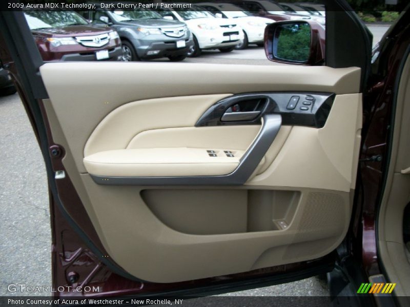 Dark Cherry Pearl / Parchment 2009 Acura MDX Technology