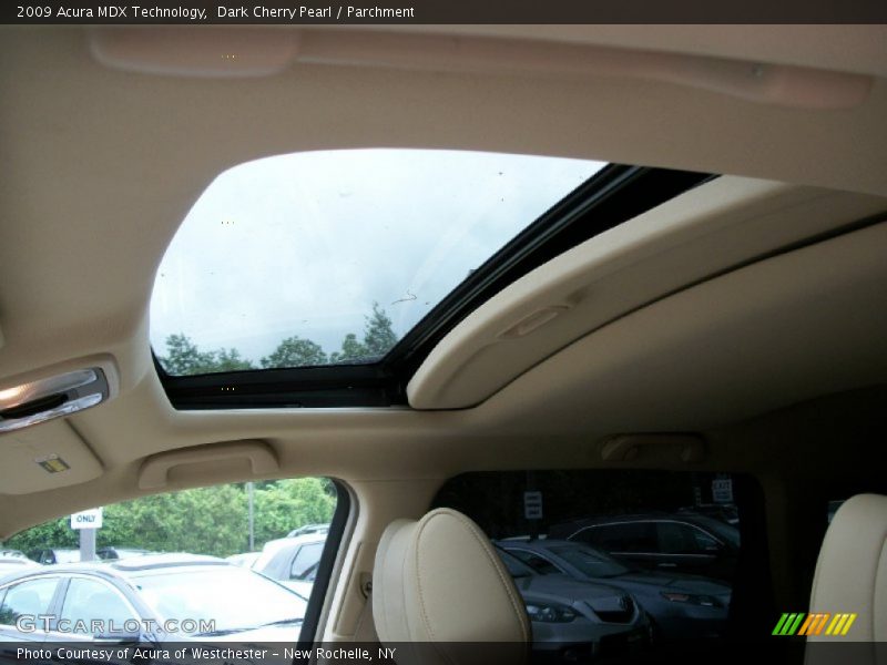 Dark Cherry Pearl / Parchment 2009 Acura MDX Technology