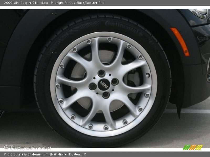 Midnight Black / Black/Rooster Red 2009 Mini Cooper S Hardtop