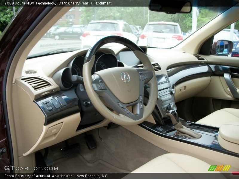 Dark Cherry Pearl / Parchment 2009 Acura MDX Technology