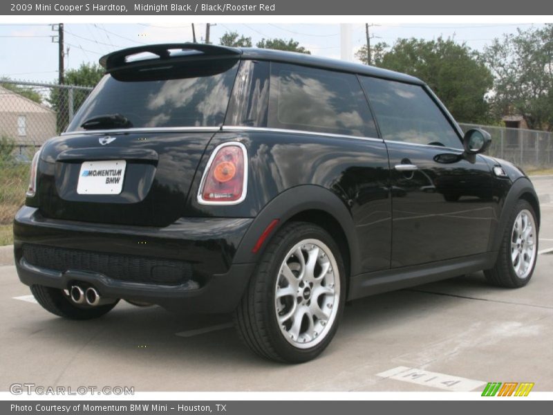 Midnight Black / Black/Rooster Red 2009 Mini Cooper S Hardtop