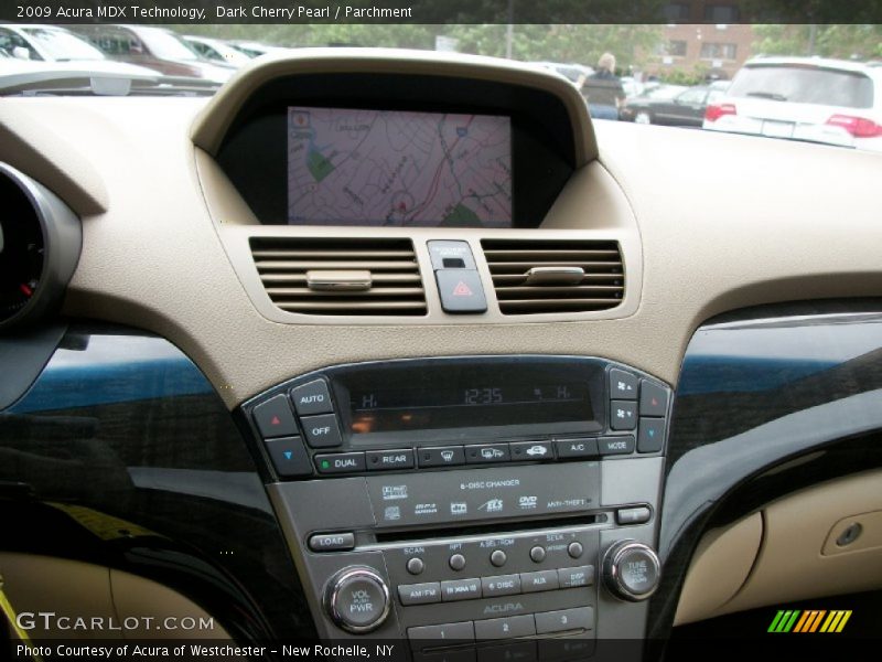 Dark Cherry Pearl / Parchment 2009 Acura MDX Technology