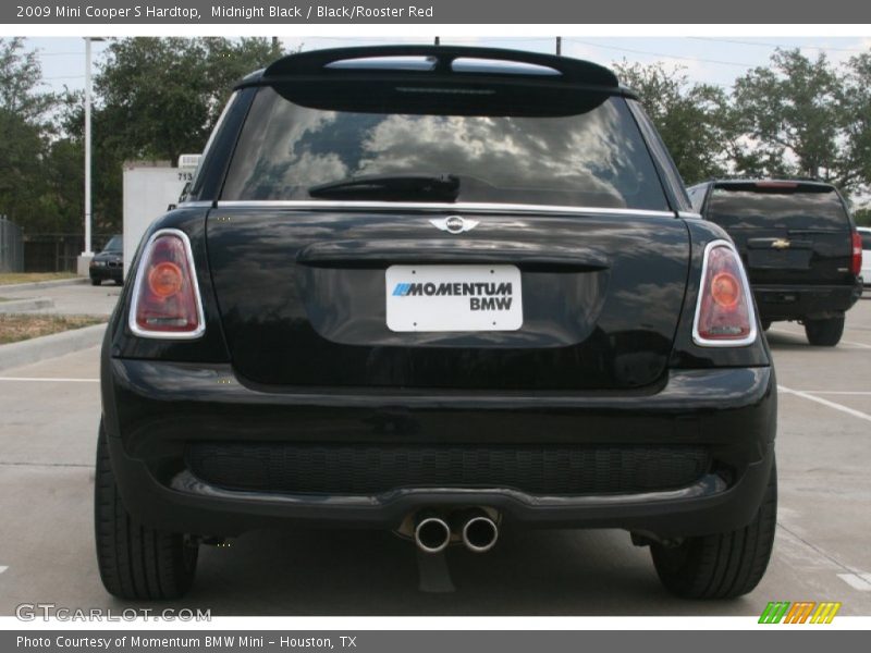 Midnight Black / Black/Rooster Red 2009 Mini Cooper S Hardtop