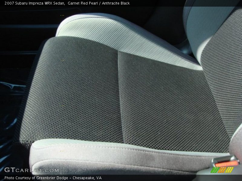 Garnet Red Pearl / Anthracite Black 2007 Subaru Impreza WRX Sedan
