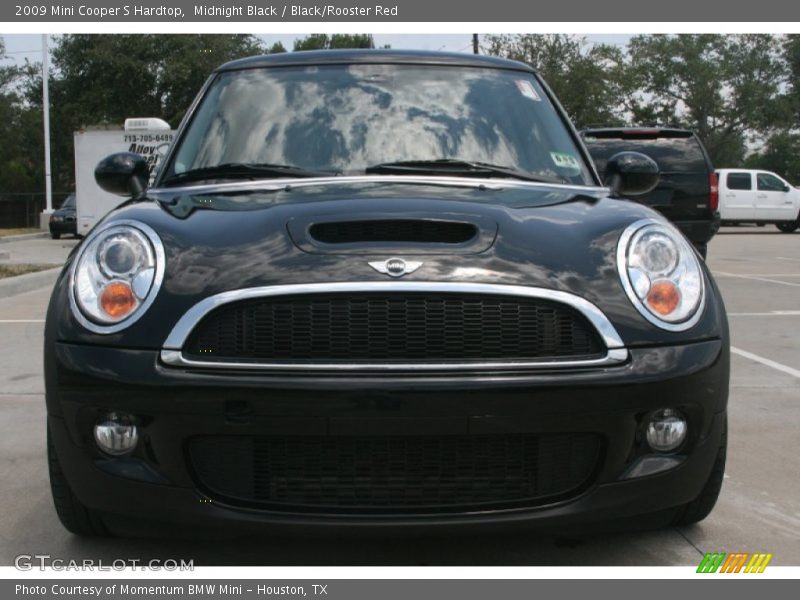 Midnight Black / Black/Rooster Red 2009 Mini Cooper S Hardtop