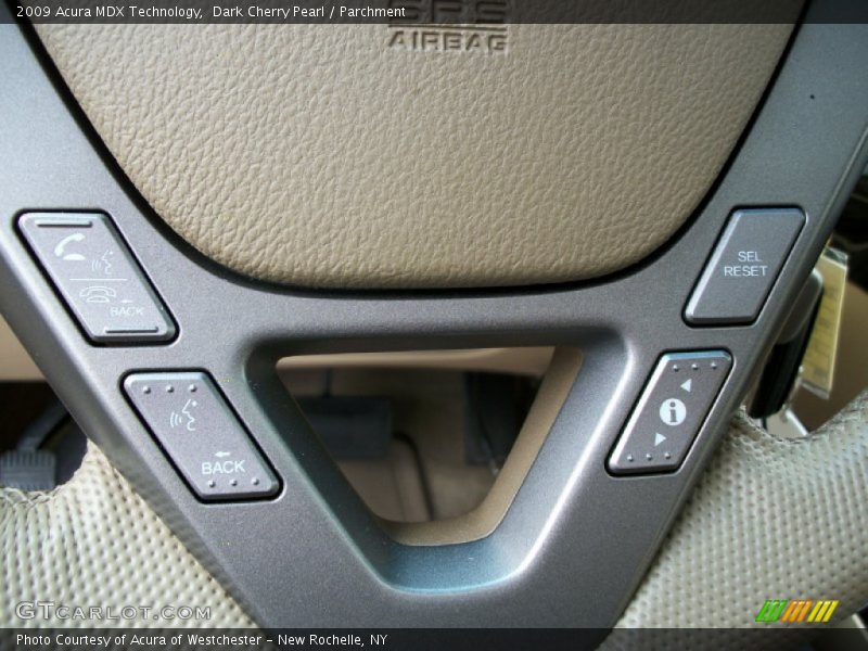 Dark Cherry Pearl / Parchment 2009 Acura MDX Technology