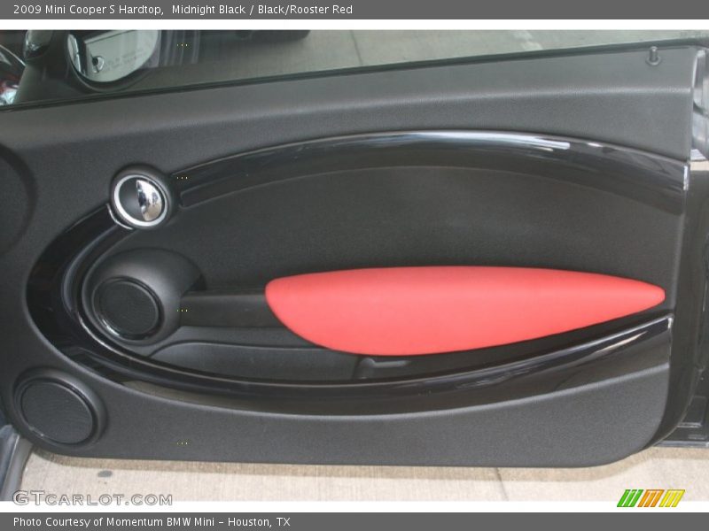 Midnight Black / Black/Rooster Red 2009 Mini Cooper S Hardtop