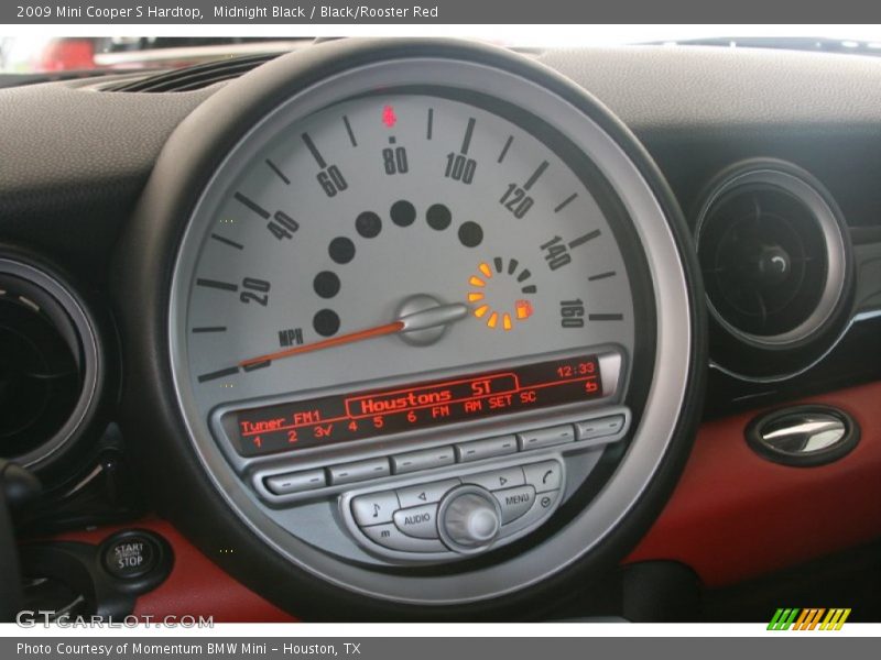 Midnight Black / Black/Rooster Red 2009 Mini Cooper S Hardtop