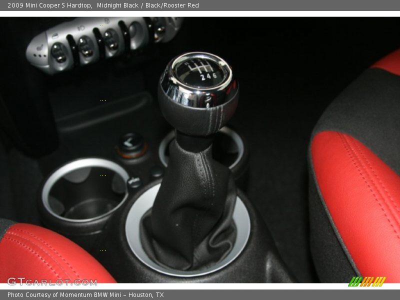Midnight Black / Black/Rooster Red 2009 Mini Cooper S Hardtop
