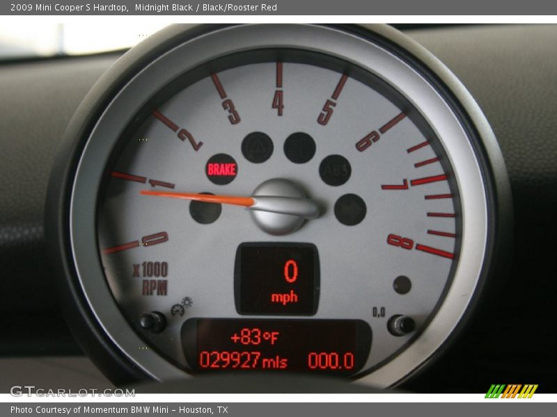 Midnight Black / Black/Rooster Red 2009 Mini Cooper S Hardtop