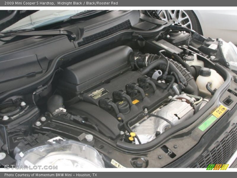 Midnight Black / Black/Rooster Red 2009 Mini Cooper S Hardtop