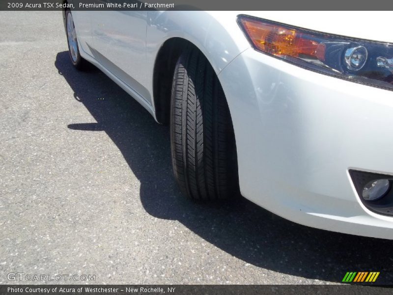 Premium White Pearl / Parchment 2009 Acura TSX Sedan