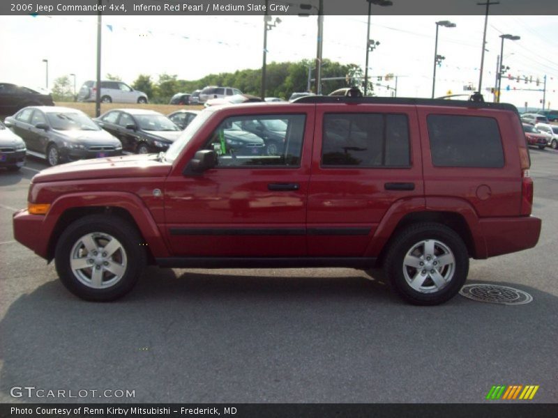 Inferno Red Pearl / Medium Slate Gray 2006 Jeep Commander 4x4