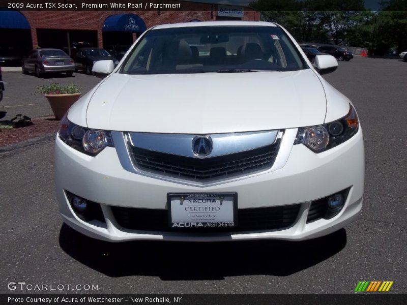 Premium White Pearl / Parchment 2009 Acura TSX Sedan