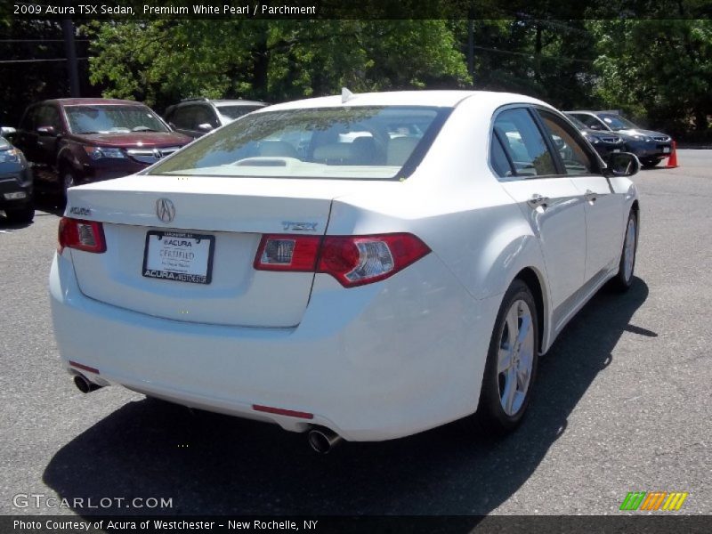 Premium White Pearl / Parchment 2009 Acura TSX Sedan