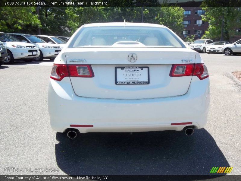 Premium White Pearl / Parchment 2009 Acura TSX Sedan