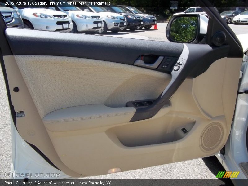 Premium White Pearl / Parchment 2009 Acura TSX Sedan