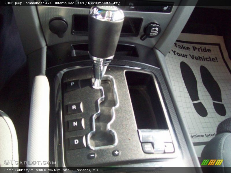 Inferno Red Pearl / Medium Slate Gray 2006 Jeep Commander 4x4