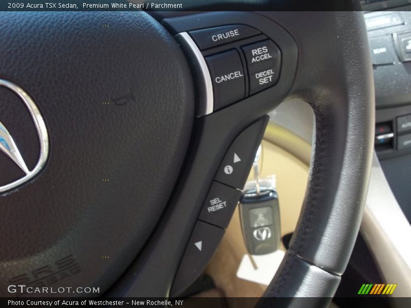 Premium White Pearl / Parchment 2009 Acura TSX Sedan