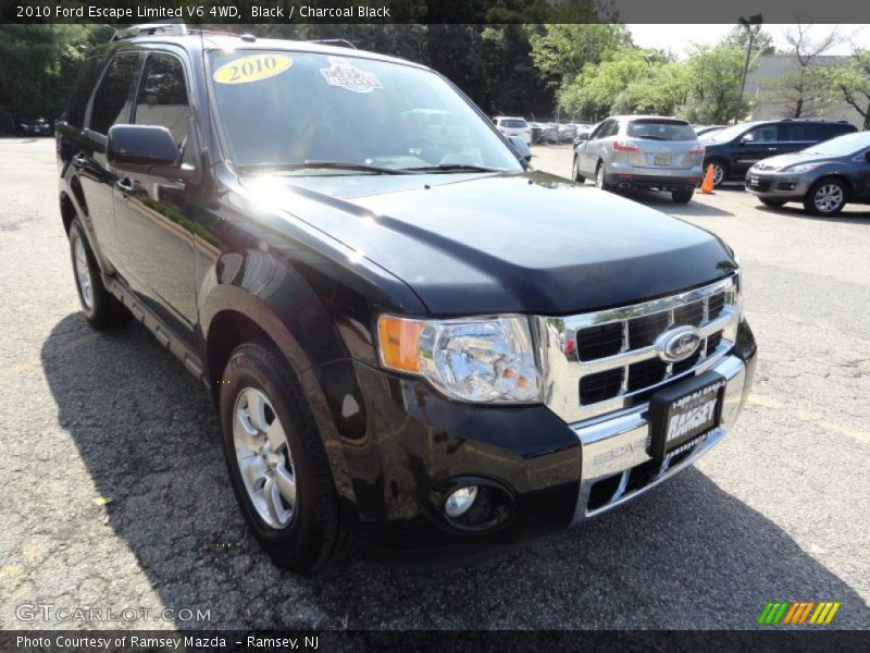 Black / Charcoal Black 2010 Ford Escape Limited V6 4WD