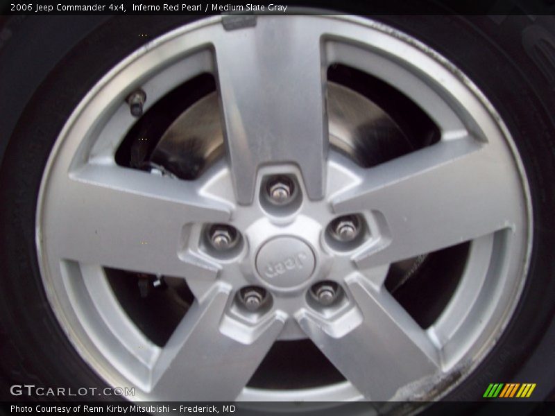 Inferno Red Pearl / Medium Slate Gray 2006 Jeep Commander 4x4