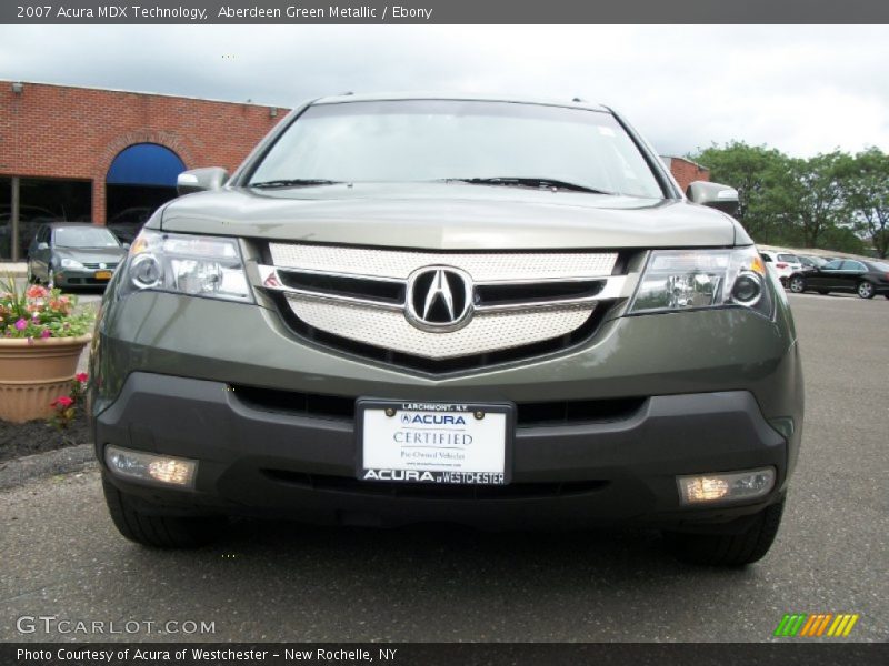 Aberdeen Green Metallic / Ebony 2007 Acura MDX Technology